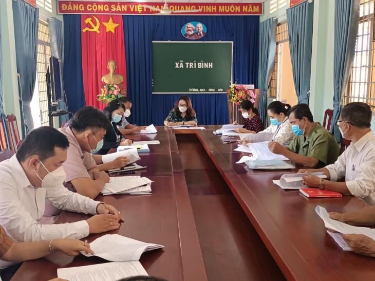 Ban Kinh tế - Xã hội HĐND xã Trí Bình, huyện Châu Thành: Thẩm tra các báo cáo, dự thảo nghị quyết trình kỳ họp thứ 2, nhiệm kỳ 2021 - 2026